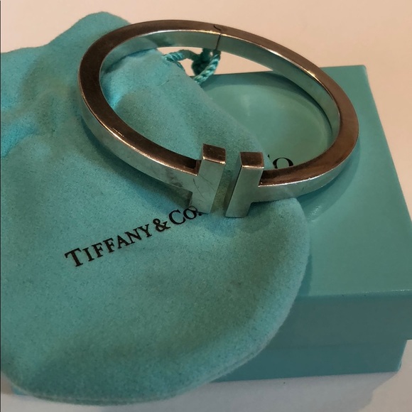Tiffany & Co. Jewelry - Tiffany & Co T Square sterling silver bracelet